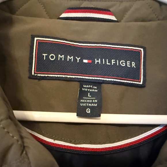 💥 SALE! Tommy Hilfiger Quilted Jacket / Size L - Picture 2 of 7